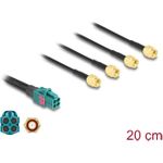 Delock Kabel Mini FAKRA Z Buchse quad zu 4 x SMA Stecker (90289)