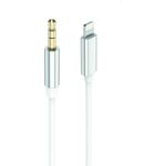 2GO 797218 Audio-Kabel 1 m 3.5mm Lightning Weiß (797218)