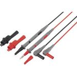 VOLTCRAFT TL 88-4 Sicherheits-Messleitungs-Set [Lamellenstecker 4 mm - Prüfspitze] 1.80 m Schwarz, Rot (VC-10906600)