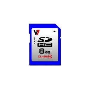 V7 SD CARD 8GB SDHC CL4 V7 Speicherkarte/ Kapazität: 8192 MB/ Kartenformat: SecureDigital HC/ Class 4 (VASDH8GCL4R-2E)