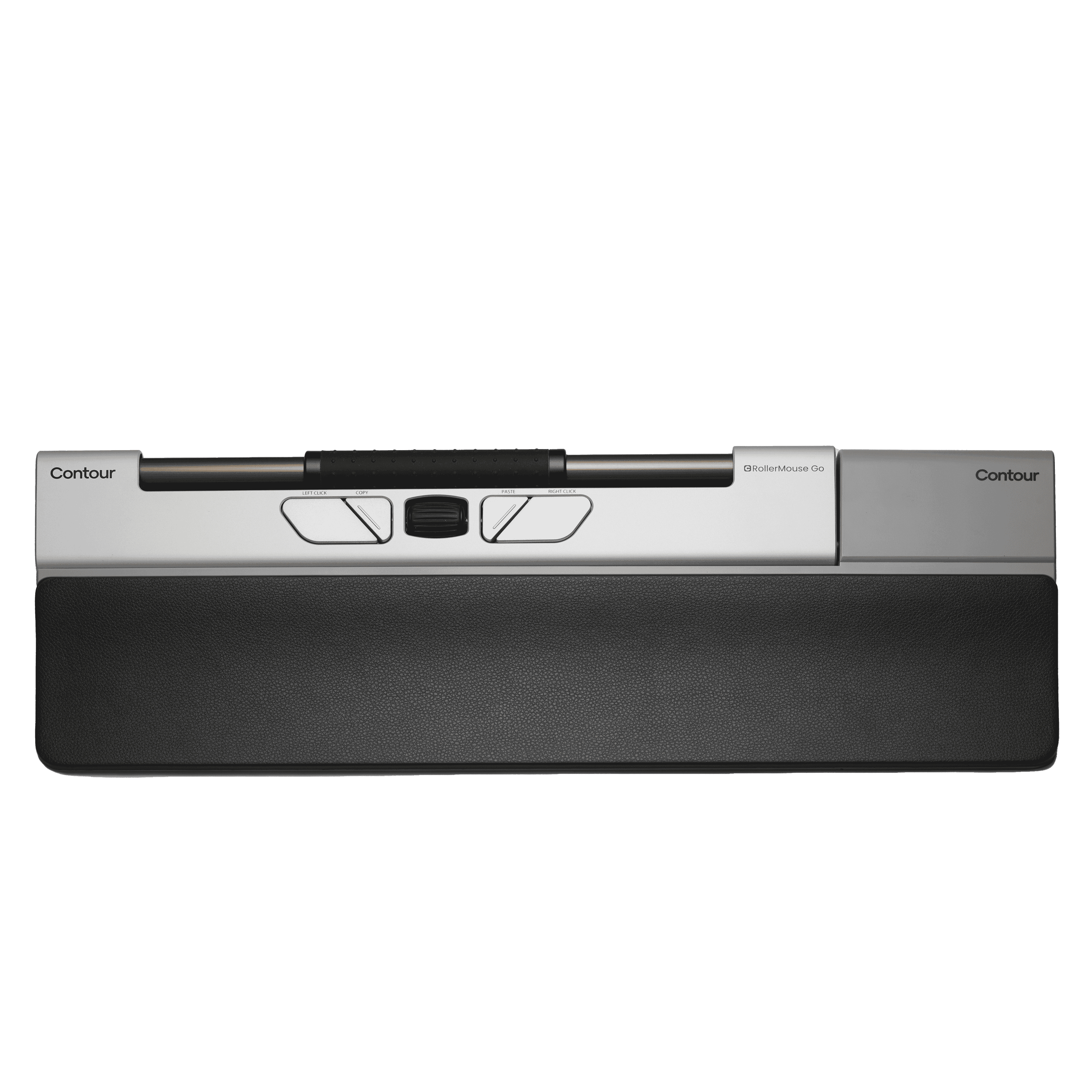 Contour RollerMouse Go + Dock Zentrale Maus Schwarz, Silber