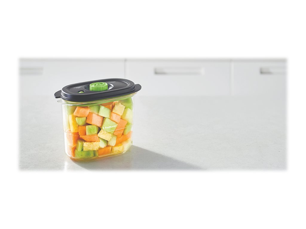 FoodSaver Preserve & Marinate FFC023X Vakuumier-Behälter 1,8 l Oval Schwarz, Transparent