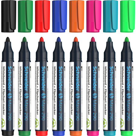 Schneider Maxx 290 8er-Etui Whiteboard- und Flipchartmarker 2-3 mm