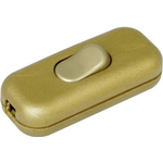 Kopp 191307003 Schnurschalter mit Zugentlastung Gold 1 x Aus/Ein 2 A 1 St. (191307003)