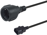 Equip Netzkabel Anschl. C14 -> CEE7/3 schwarz (112106)