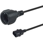 Equip Netzkabel Anschl. C14 -> CEE7/3 schwarz (112106)