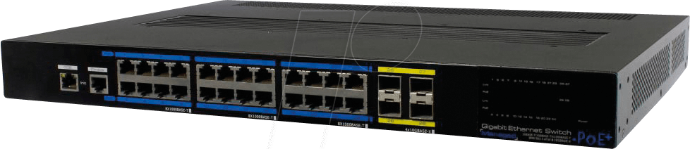 ALLNET ALL-SG8428FPM-10G Netzwerk-Switch Managed L3 Gigabit Ethernet (10/100/1000) Schwarz Power over Ethernet (PoE) (ALL-SG8428FPM-10G)
