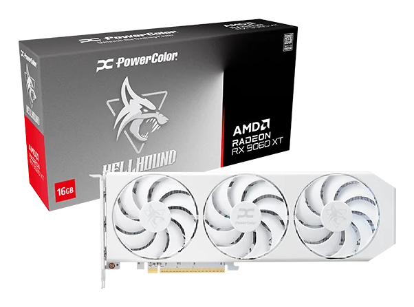PowerColor Hellhound Spectral RX 9060 XT 16 GB GDDR6 Weiß