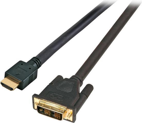 EFB-Elektronik HighSpeed HDMI+ Kabel mit Eth. HDMI+ A - DVI-D 18+1, St.-St., 10,0m, schwarz Hersteller: EFB Elektronik (K5432.10V2)
