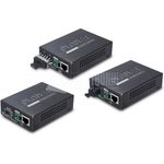 PLANET 10/100/1000BASE-T to 1000BASE-LX Media Converter (SC, SM), 60km Medien Konverter (GT-802S60)