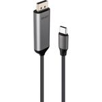 Lindy 2m Bi-Directional USB Type C To DisplayPort 8K60Hz Cable (43504)