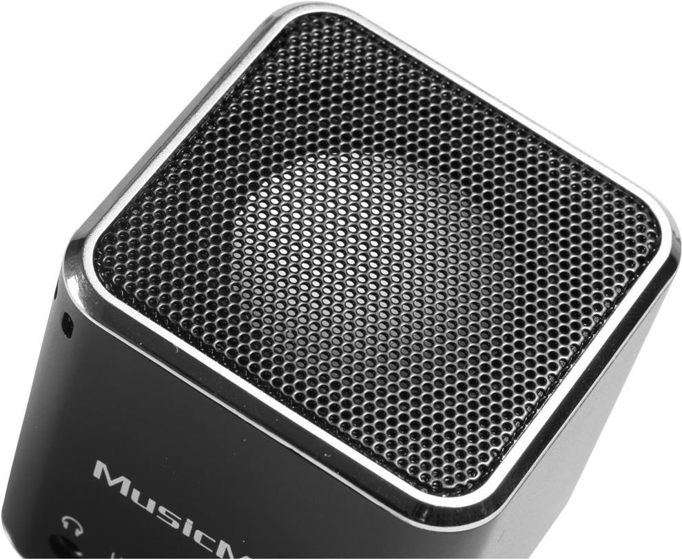 Technaxx Mini MusicMan eingebautem MP3-Player Soundstation Portabler / Soundstation mit 3527 Schwarz Mini-Lautsprecher
