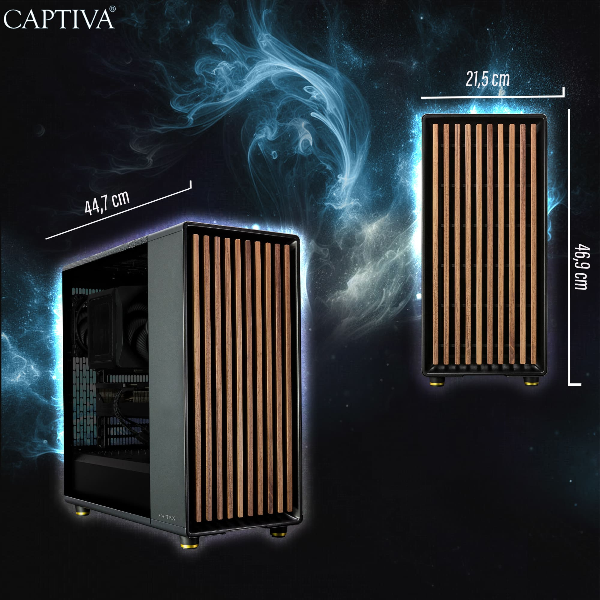 CAPTIVA Entry Gaming R10-2105 AMD Ryzen 7 5700X 16 GB RAM 1 TB SSD Schwarz