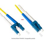 Alcasa LW-9005LS Glasfaserkabel 0,5 m 2x LC 2x SC OS2 Gelb (LW-9005LS)
