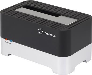 Renkforce RF-DOCKING-01 USB 3.2 Gen 1 (USB 3.0) SATA Festplatten-Dockingstation (RF-5047400)