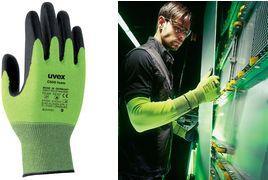 uvex Schnittschutz-Handschuh C500 foam, Gr. 09, 1 Paar Material: Bambus-Viskose, HPPE, Glas, Polyamid, Innenhand - 1 Stück (6049439)