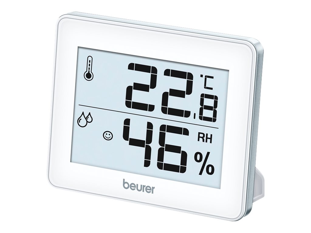 Beurer HM 16 Thermo-Hygrometer Silber, Weiß