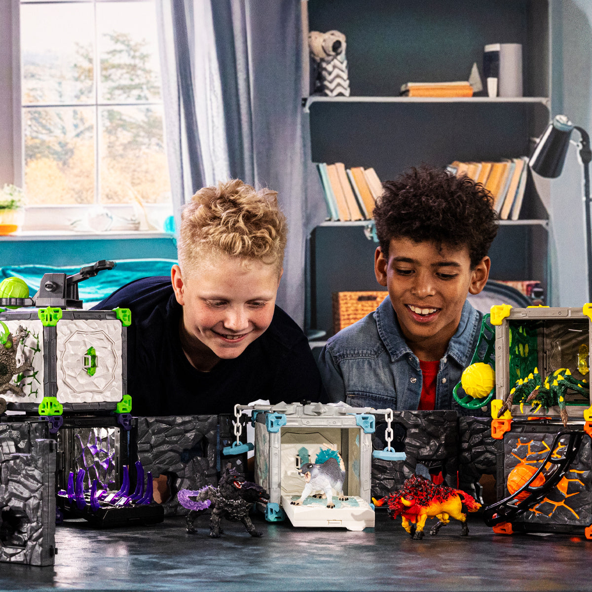 Schleich Eldrador BattleCave Arena: Lava vs. Schatten, Mehrfarbig