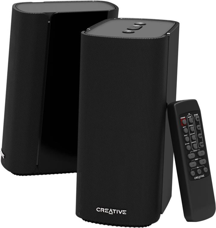 Creative T100 Computerlautsprecher 2.0 Bluetooth 40 W Schwarz