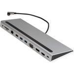 VALUE USB 3.2 Gen 2 Typ C Multiport Docking Station, 4K HDMI/DP, VGA, USB, Card Reader, PD, LAN, Audio (12.99.1117)
