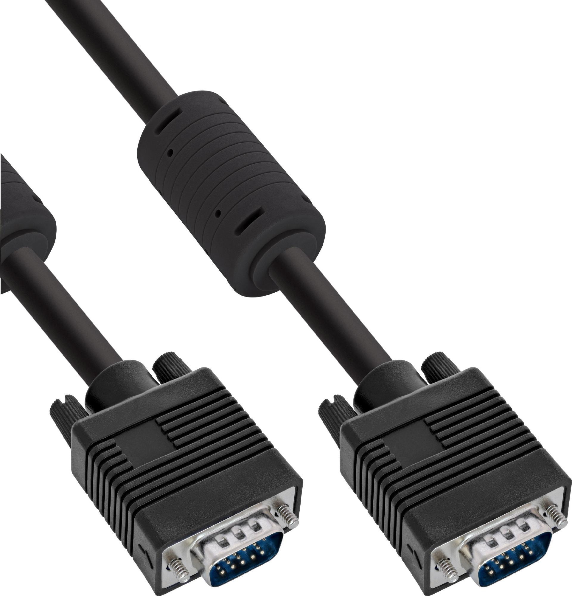 InLine VGA-Kabel HD-15 Stecker/Stecker ohne Pin 9 0,3 m Schwarz
