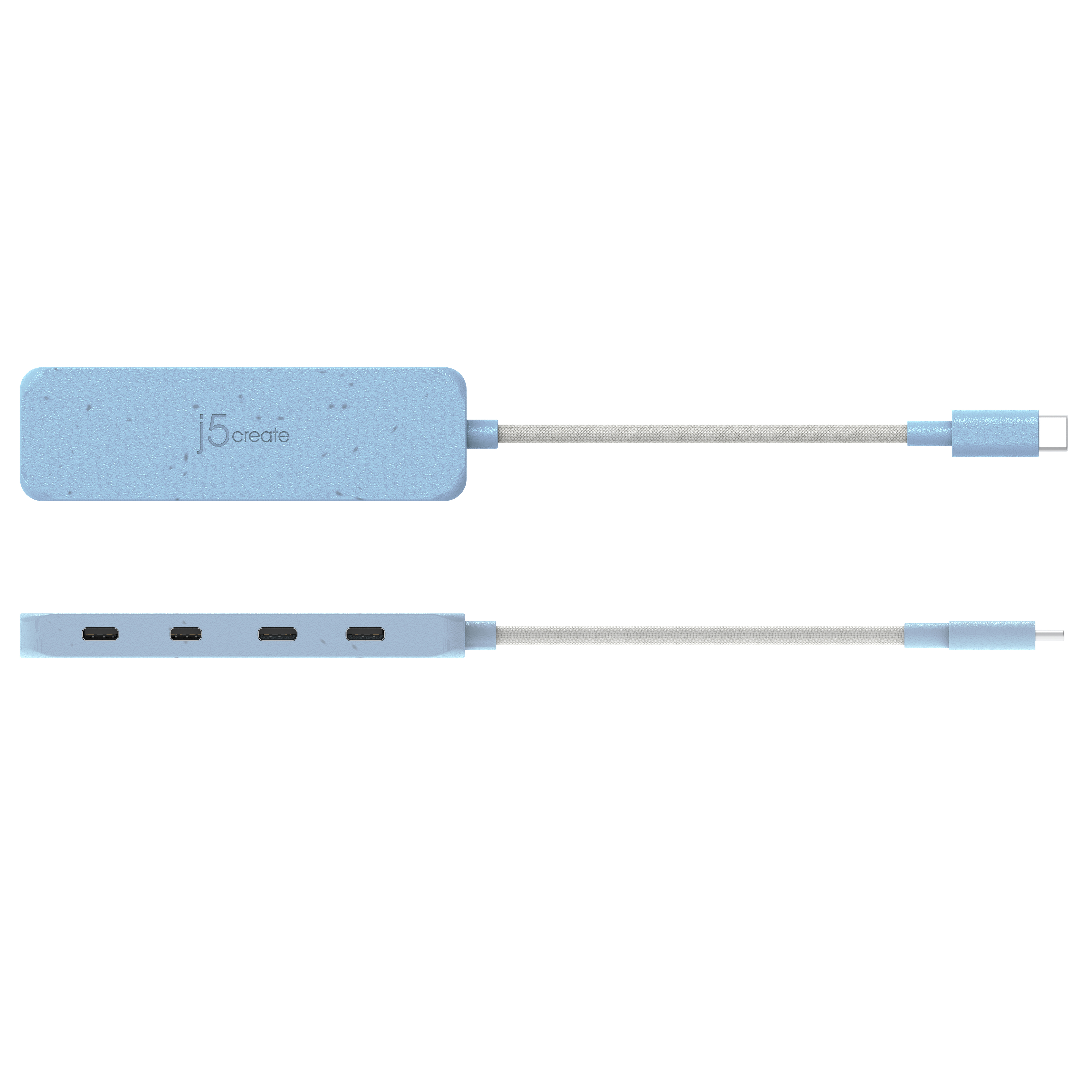 j5create JCH345EC USB-C Hub 4 Ports Fresh Cyan