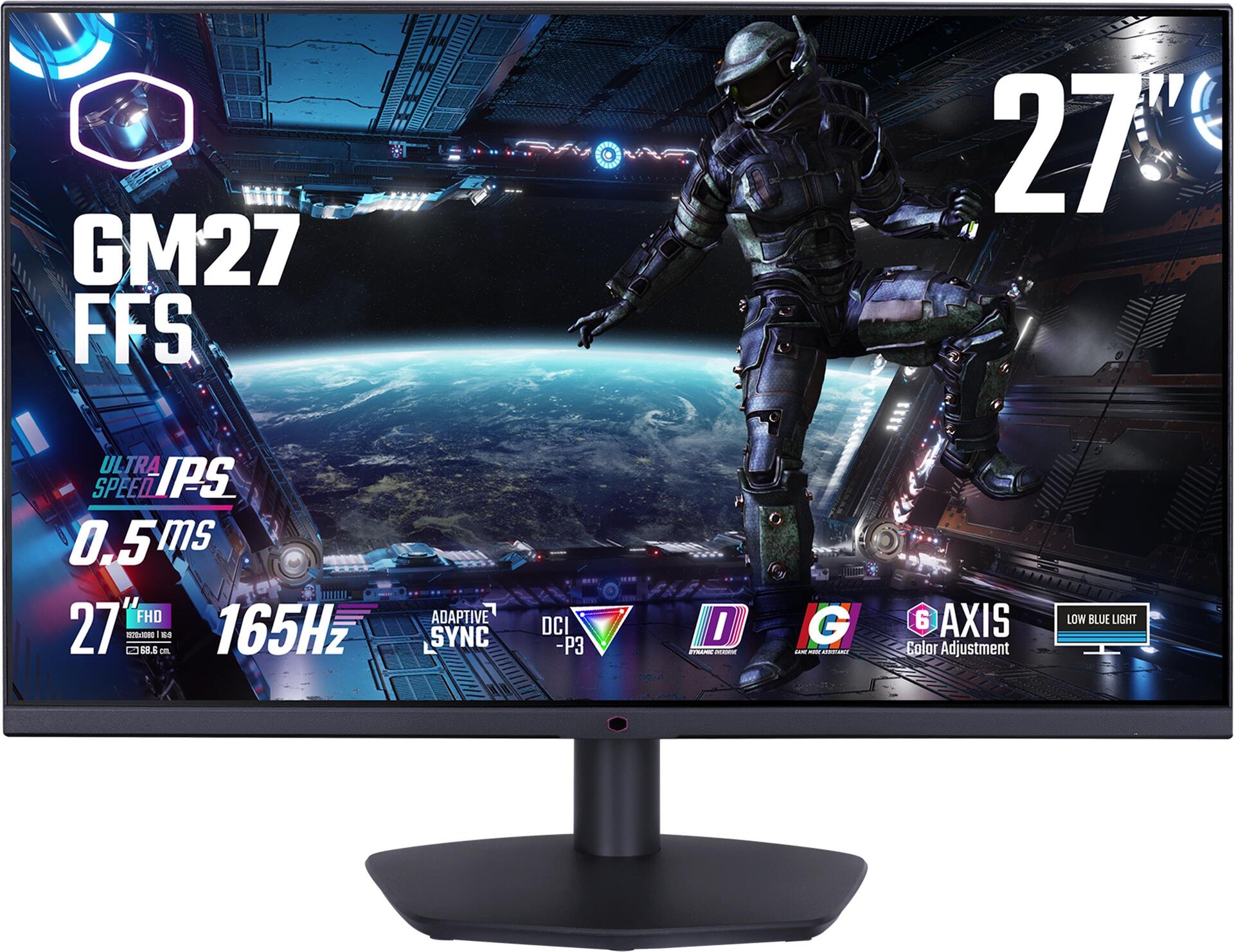 Cooler Master Gaming GM27-FFS 68,6 cm (27" ) 1920 x 1080 Pixel Full HD LED Schwarz [Energieklasse E] (CMI-GM27-FFS-EK)