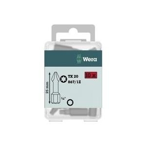 Wera Torx-Bit T 25 867/1 Z DIY SiS Werkzeugstahl legiert, zähhart D 6.3 10 St. (05072409001)