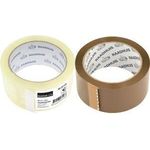 RAADHUIS Verpackungsklebeband, 48 mm x 66 m, PP, braun geräuscharm, Rollenkerndurchmesser: 75 mm, Stärke: 0,046 mm - 6 Stück (RD-351146)