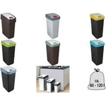 keeeper Abfallbehälter "magne", 45 Liter, nordic-blue kompakter Premium Abfallbehälter mit 2-Wege Öffnung: - 1 Stück (1060568000000)