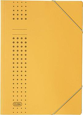 ELBA chic-Eckspanner aus Karton, A4, gelb (33470 GB) (33470 GB)