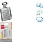 metaltex Ingwer-/Knoblauchreibe, Edelstahl, silber handliche Form, auch für Gewürze geeignet, - 1 Stück (194522000)