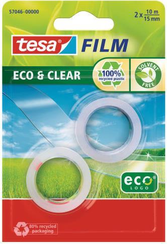 tesafilm eco&clear Rolle 10m 15mm Blister 2St. (57046-00000-02)