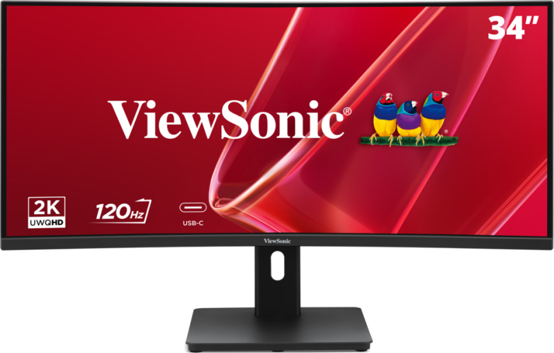 ViewSonic VA3420C-2 Monitor 34" UWQHD (3440 x 1440) 120 Hz VA Curved Schwarz