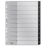 Leitz 12080000 Tab-Register Leerer Registerindex Polypropylen (PP) Schwarz - Weiß (12080000)