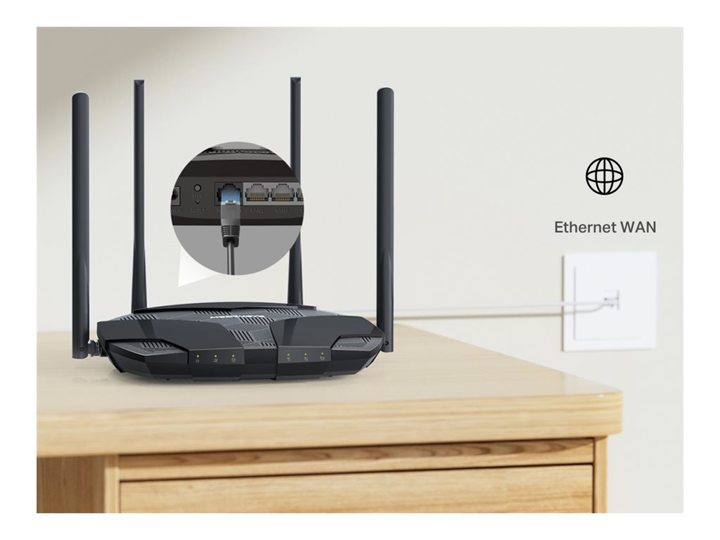 Mercusys MB235-4G V1 WLAN-Router 1.2 Gbps Wi-Fi 5 Schwarz