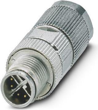 Phoenix Contact M12 Gerade Stecker Gerades Kabel PROFINET Kat. 6a, 8 Pole, X-kodiert, Crimp (1422844)