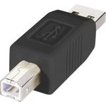 Renkforce USB 2.0 Adapter [1x USB 2.0 Stecker A - 1x USB 2.0 Stecker B] Schwarz vergoldete Steckkontakte Renkforce