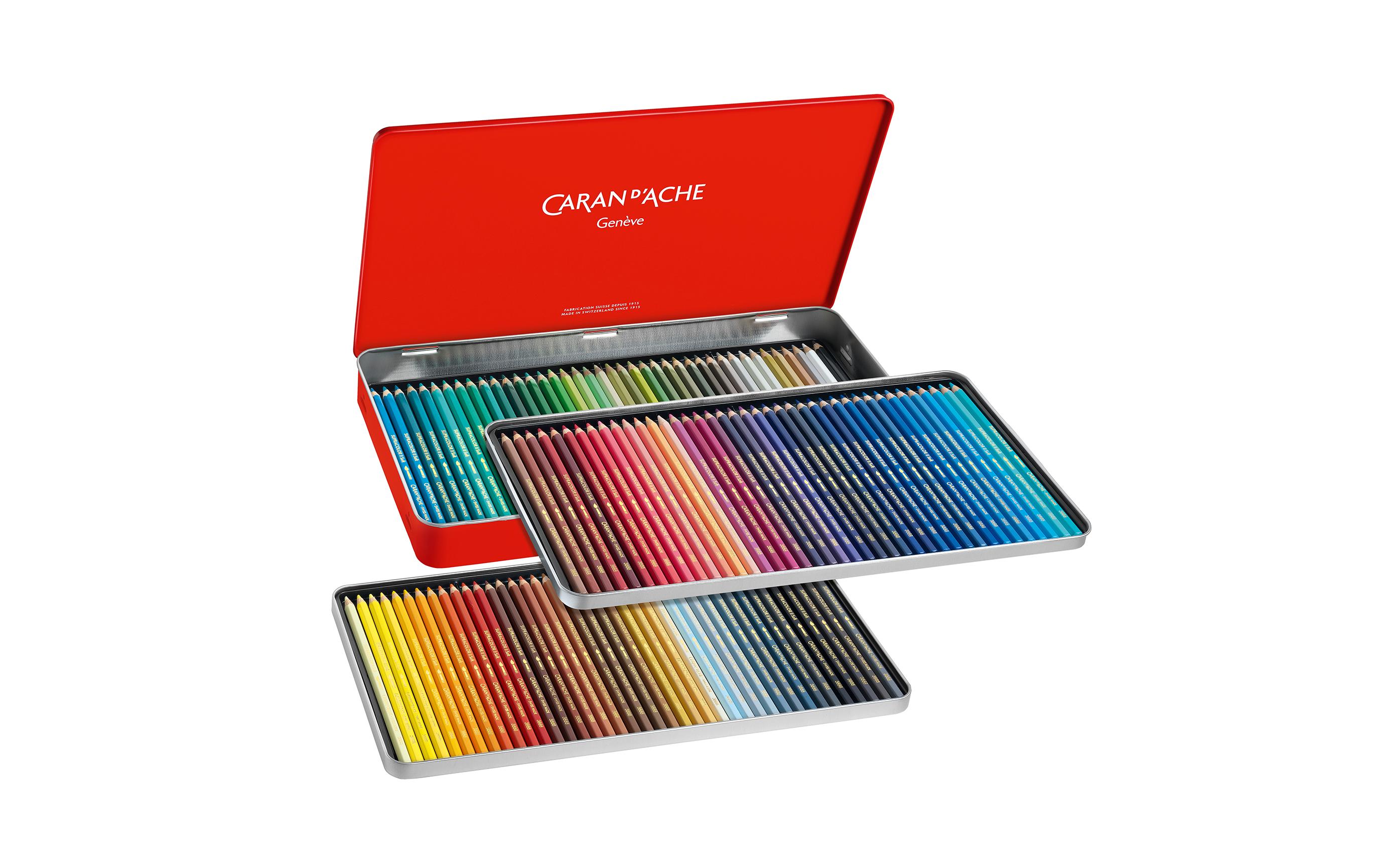 Caran d'Ache SUPRACOLOR Soft Aquarelle Buntstifte, 120er Metalletui