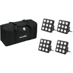 EUROLITE Set 4x LED Party Panel RGB+UV + Soft-Bag (20000962)