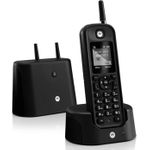 Motorola O201 DECT Schnurloses Telefon analog Freisprechen Schwarz (2249706)
