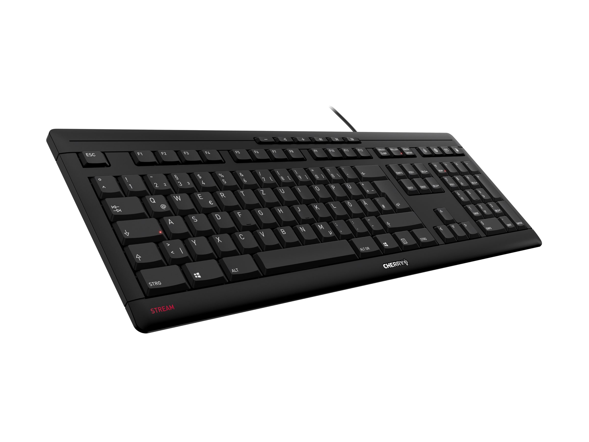 Cherry CHERRY STREAM Tastatur USB QWERTZ Schwarz