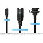 Industrie-Steckverbinder S1 - USB 3.2 Gen. 2 Kabel, Stecker Câ„¢ mit Klick-Arretierung an Stecker Câ„¢ (IC01-16U3101-005)