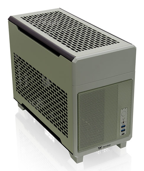 Thermaltake TR100 Mini Tower Systemgehäuse Matcha Green