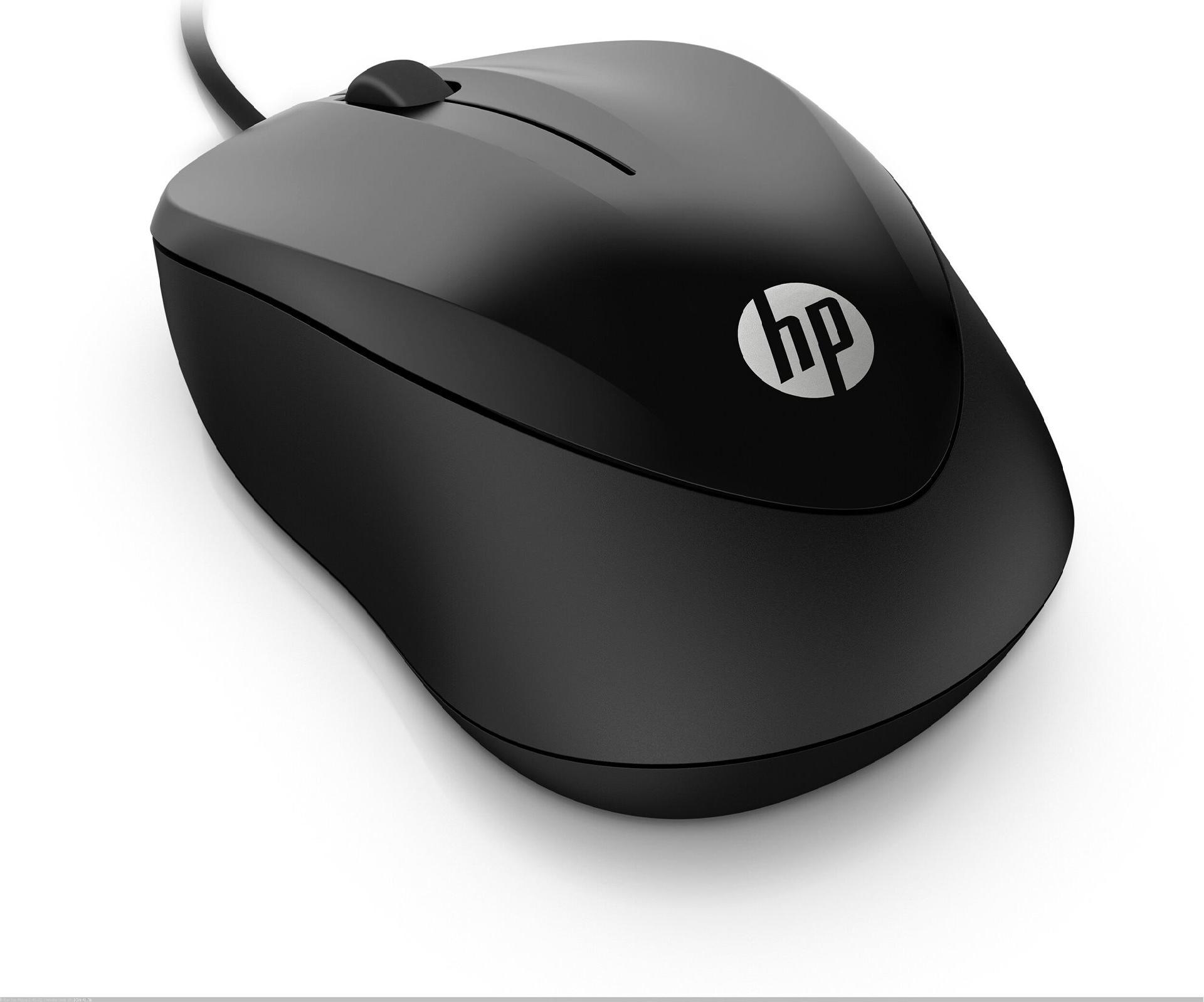 HP Kabelgebundene Maus 1000 Optisch USB 1200 DPI Schwarz