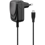 Goobay Micro USB-Ladegerät 1 A, Schwarz, 1.5 m - Netzteil für viele Kleingeräte mit Mirco-USB Anschluss wie z.B. Smartphones (49529)