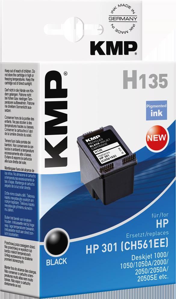 KMP H135 3 ml Schwarz (1719.4801)