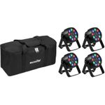EUROLITE Set 4x AKKU Mini PARty RGBW Spot MK2 + Soft-Bag (20000951)