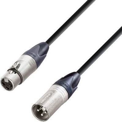 AH Cables Mikrofonkabel 10 m Schwarz XLR-Male/XLR-Female (KM10FMBLK)
