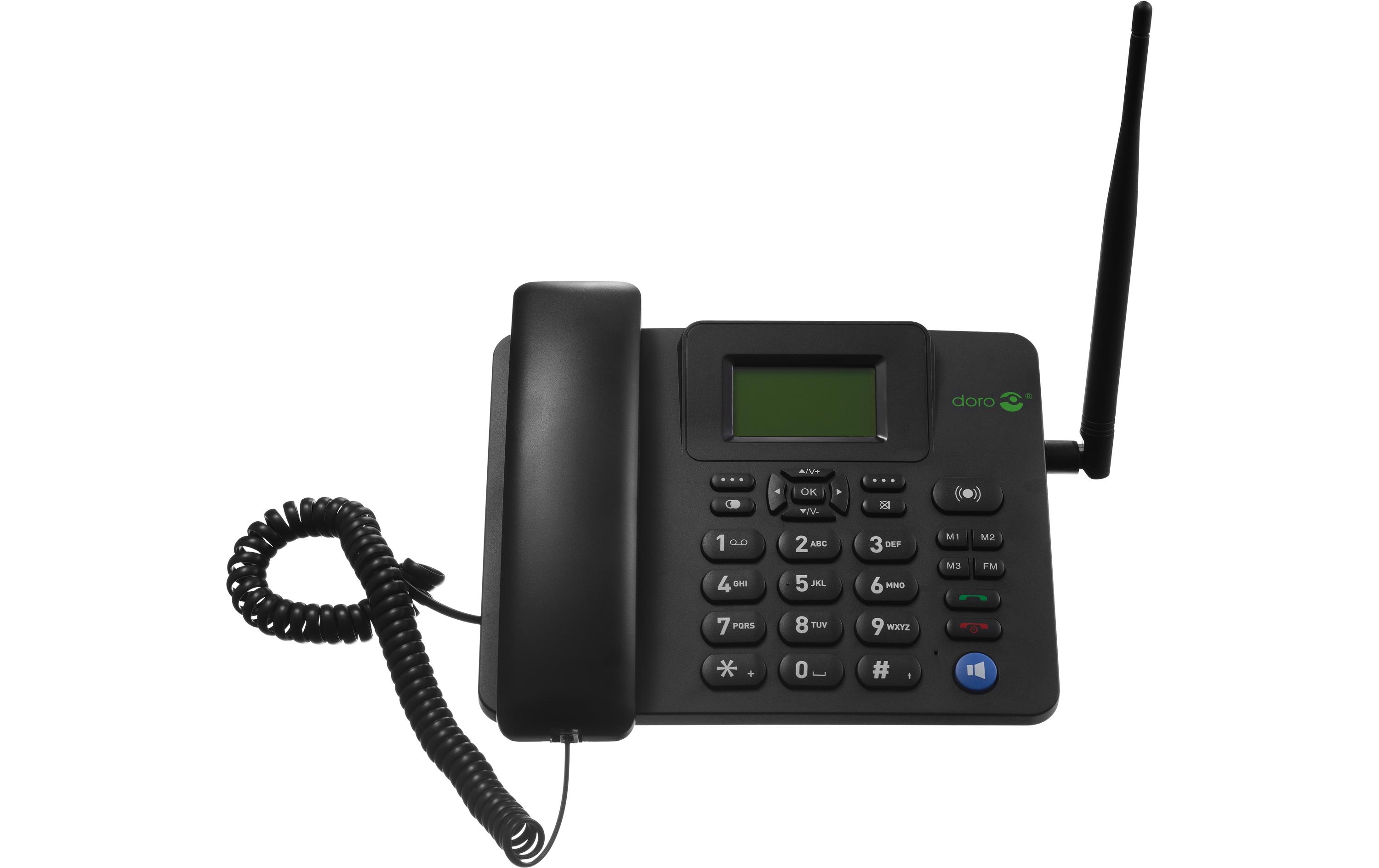 Doro 4100H IP-Tischtelefon 1,7" 4G LTE Mocor OS Schwarz
